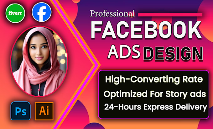 Gig Preview - Design premium facebook ad images for your business