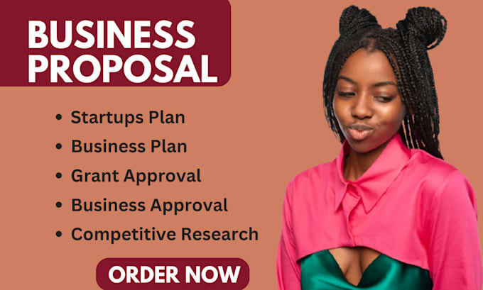 Gig Preview - Write a perfect proposal for business approval business startup proposal, grants