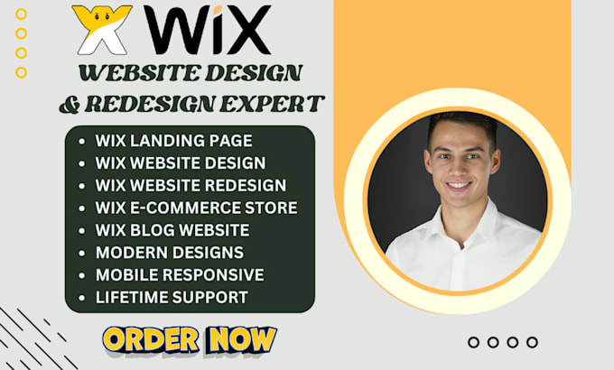 Gig Preview - Wix website design wix website redesign develop wix website redesign wix website