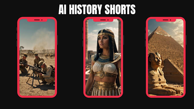 Gig Preview - Create engaging ai powered history shorts reels and more