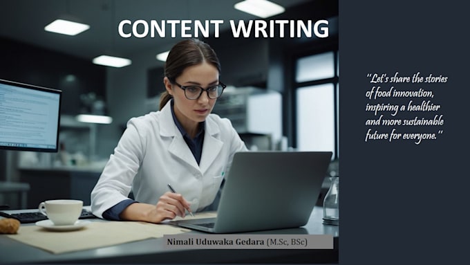 Gig Preview - Do content writing on food science and technology