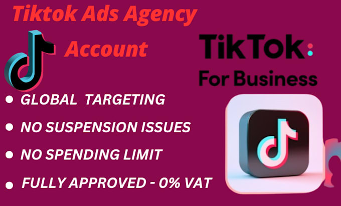 Gig Preview - Deliver approved tik tok ads account tik tok agency account