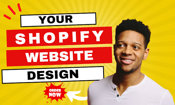 Gig Preview - Shopify website redesign shopify website design shopify store design pod