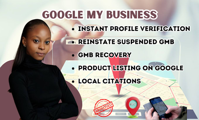 Bestseller - do verified gmb listing, reinstate suspended gmb, optimize gmb, with local seo