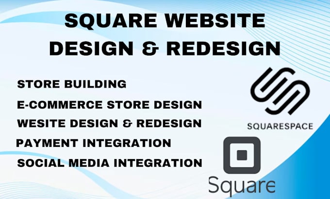 Bestseller - design and redesign square online store squarespace website square website seo