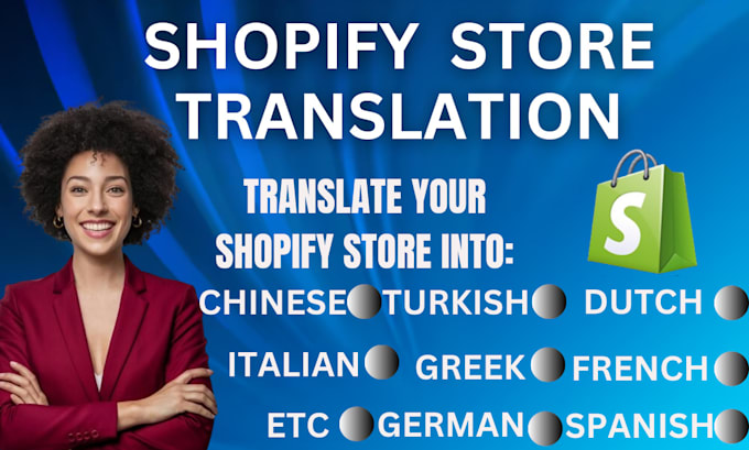 Gig Preview - Automatically and manually translate your shopify store