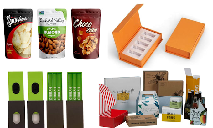 Gig Preview - Do modern packaging box design and 3d mockup