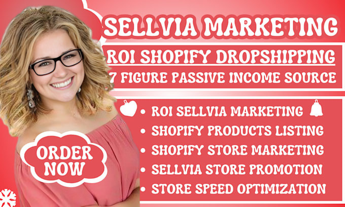 Gig Preview - Do sellvia marketing, sellvia marketing promotion for sellvia marketing, shopify