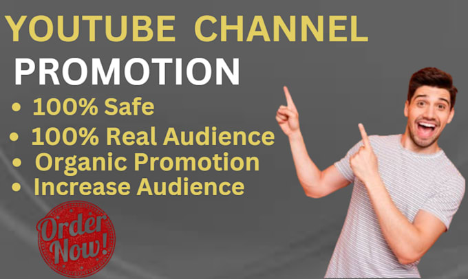 Gig Preview - Do organic youtube channel promotion to make your channel go viral