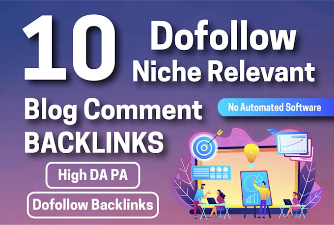 Gig Preview - Crteae dofollow niche related SEO blog comments backlinks