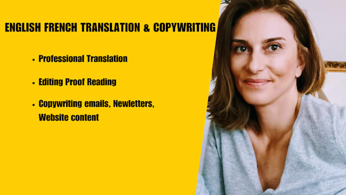 Gig Preview - Proofread edit translate your documents blogs contracts in french and english