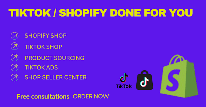 Gig Preview - Tiktok shop setup and growth for shopify seller