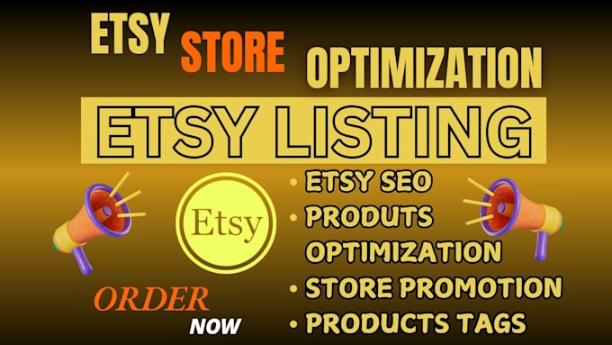 Bestseller - optimize etsy title tags, etsy product listing, etsy SEO to top rank etsy shop