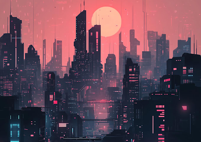 Bestseller - do futuristic cyberpunk city for you or your project