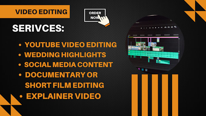 Gig Preview - Be your professional video editing video editor