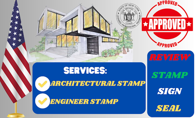 Bestseller - do architectural stamp, pe stamp, floor plan, mep, city permit, site plan stamp