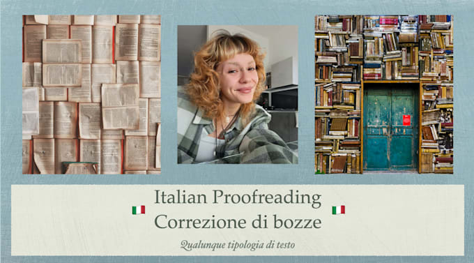 Gig Preview - Proofreading your italian text, correzione bozze