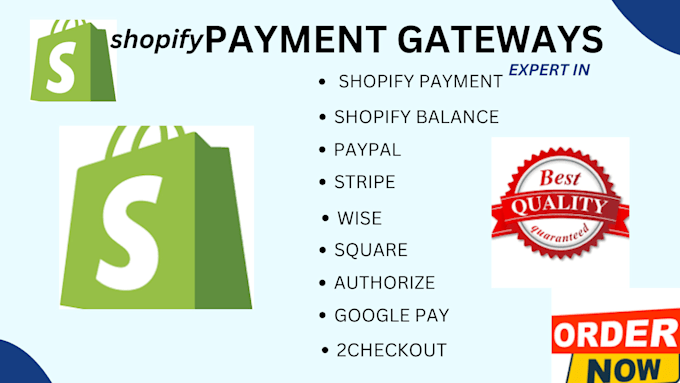 Gig Preview - Setup configure integrate shopify payment  stripe paypal wise