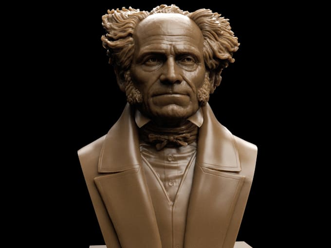 Gig Preview - Sculpt half body, face sculpture,portrait bust model,miniature,sculpt in zbrush