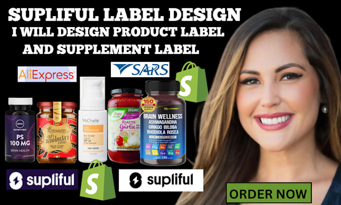 Bestseller - do supliful, label design, shopify dropshippping, supplement label,shopify store