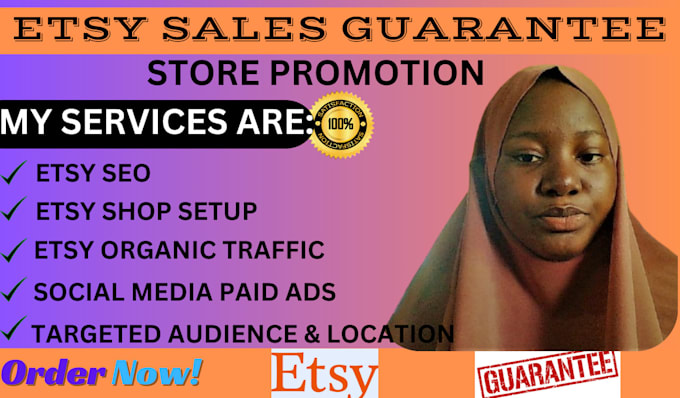 Gig Preview - Do etsy store promotion, optimization, and organic traffic to boost etsy sales