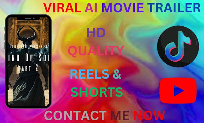 Bestseller - make a viral ai movie trailer or ai promo video