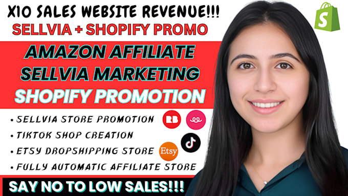 Bestseller - build promote autopilot amazon affiliate website shopify sellvia etsy marketing