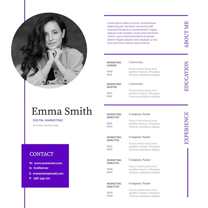 Bestseller - create professionally designed CV in 7 hours