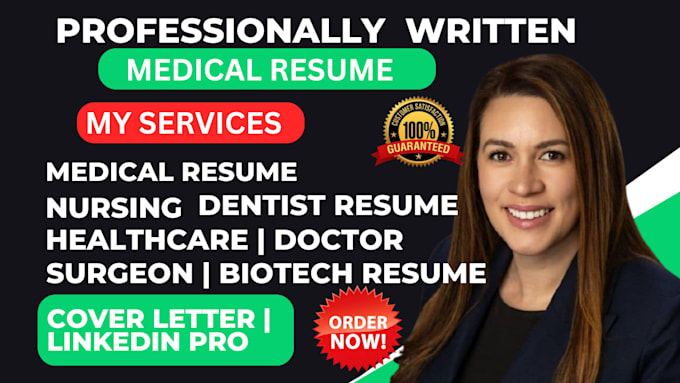 Bestseller - write professional ats medical coder cv doctor nursing healthcare resume writing