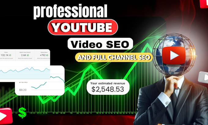 Gig Preview - Do youtube channel SEO and video organic growth for top ranking