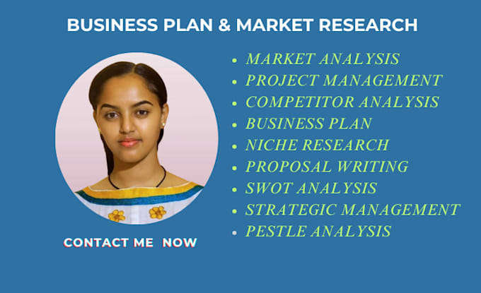 Gig Preview - Do business plan,strategic management,market research and analysis,swot analysis