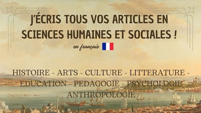 Gig Preview - Write authentic content in humanities and cultural studies