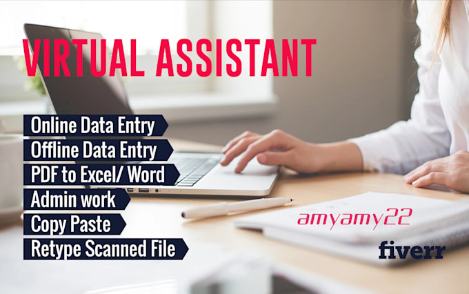 Gig Preview - Be a your virtual assistant for data entry and  web scraping