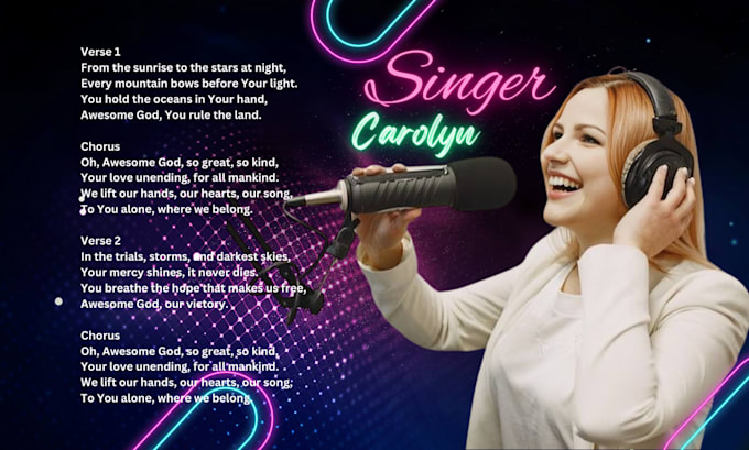 Gig Preview - Be christian singer songwriter female vocalist singer, pop gospel, lyrics writer