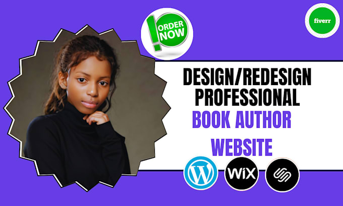 Gig Preview - Create a stunning author website  personal brand  book promotion