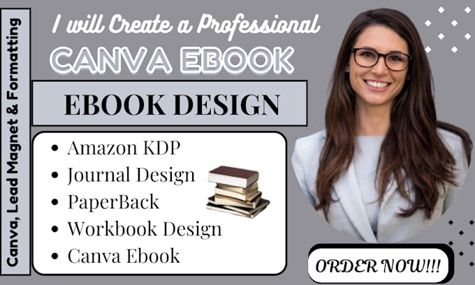 Gig Preview - Do canva ebook design workbook formatting for amazon kdp, journal design