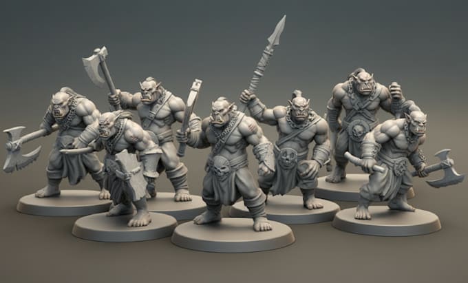 Gig Preview - 3d character model 3d printing 3d sculpting 3d tabletop miniature,3d board game