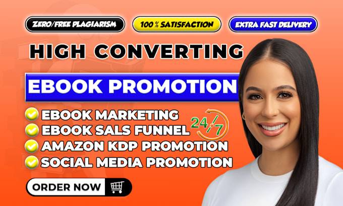 Gig Preview - Do book promotion, book and ebook marketing, amazon kindle promotion