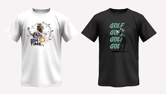 Gig Preview - Customize design sports and vintage 90s t shirts