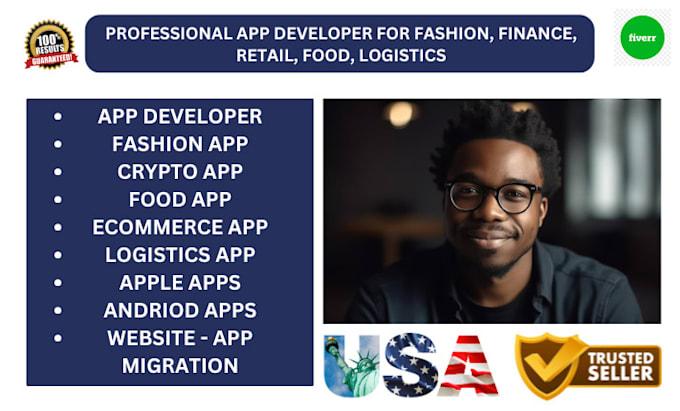 Gig Preview - Setup your fashion app, food app, dating app, finance app, ecommerce app