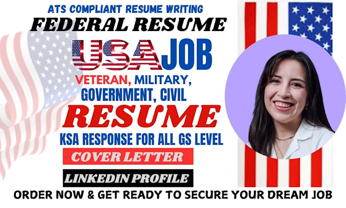 Gig Preview - Write ats federal, executive, military, usajob, veteran, ecq, government resume