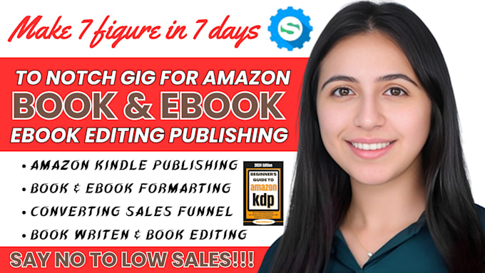 Gig Preview - Be ebook ghostwriter amazon KDP book publishing KDP book formatting book editing