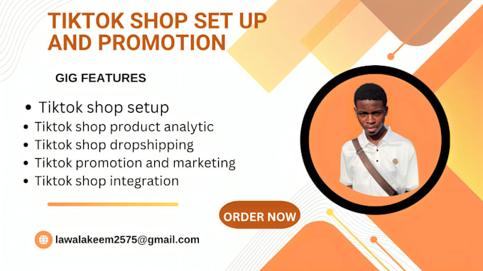 Gig Preview - Set up  tiktok shop , tiktok dropshipping , promotion and marketing