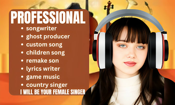 Gig Preview - Compose your music melody, lyrics and producer, female vocal