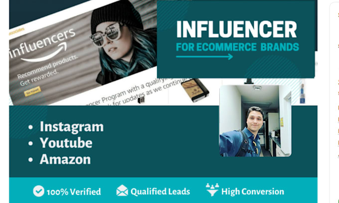 Gig Preview - Find, contact, run and manage an influencer marketing campaign on insta, fb