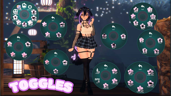 Gig Preview - Create, edit, add toogles to vrc avatar, vtuber, furry avatar, for pc and quest