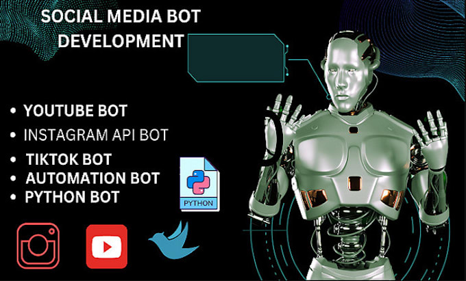 Bestseller - develop instagram API bot, tik tok shop bot, tiktok API bot, youtube API bot