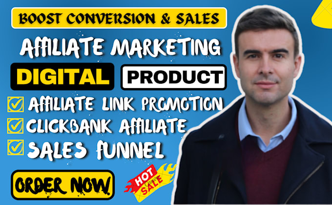 Gig Preview - Do clickbank product links promotion, clickbank affiliate marketing sales funnel