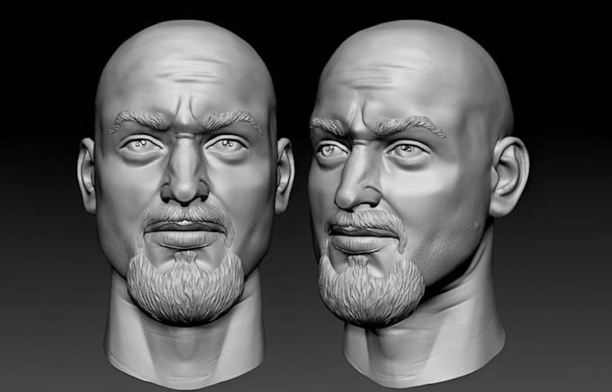 Gig Preview - Do realistic 3d head bust 3d sculpture 3d human model full body for 3d printing