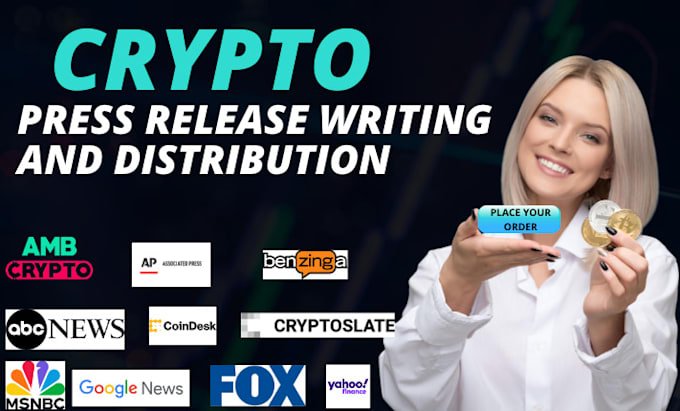 Gig Preview - Write crypto press release, crypto press release distribution, submit crypto PR